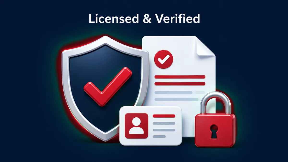 1Win licensing and account verification